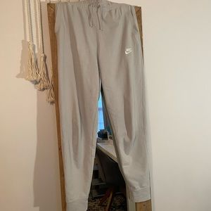 Nike joggers light grey size small